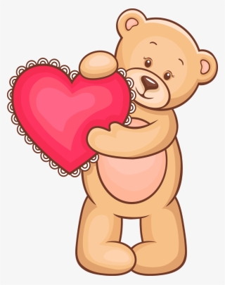 Teddy Bear Clip Art - Osos Animados Con Corazones #8311872