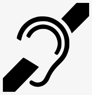 Free Vector Deaf Symbol Clip Art - Deaf Clip Art #8312067