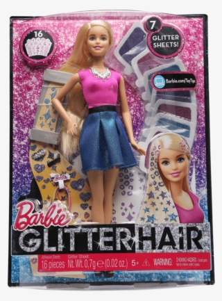 Girls Glitter Hair Design Doll - Barbie #8313319