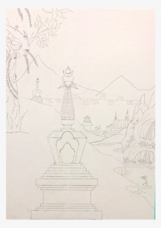 Buddha Outline Png #8313420