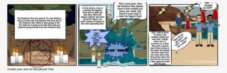 Zeus And The Great Flood - Cartoon #8313486