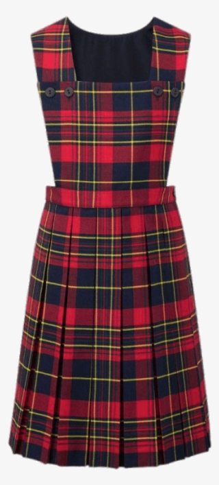 Red Tartan Pinafore - Red Tartan School Uniform #8315462