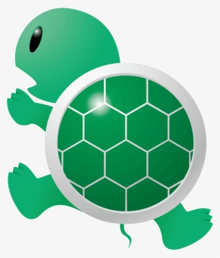 Cute Cartoon Painted Green Turtle - Turtle In Arabic #8319097