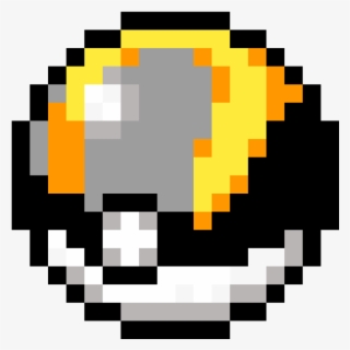 Ultra Ball - Perler Beads Pokeball Pattern #8319216