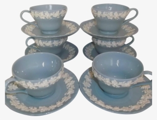 Wedgwood Etruria Embossed Queens Ware Cup Saucer Sets - Saucer #8319445