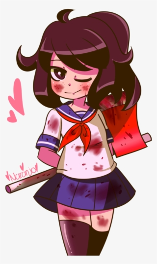 Bloody Yandere Chan By Marynaranjo - Yandere Chan Bloody Fanart - Free ...