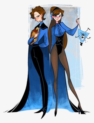 Reverse Pines By Mouchbart Dipper Pines, Mabel Pines, - Gravity Falls Dipper Mabel Bill And Reverse Twins #8321879