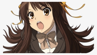 Amazing The Melancholy Of Haruhi Pics - Haruhi Suzumiya Art Transparent #8322823