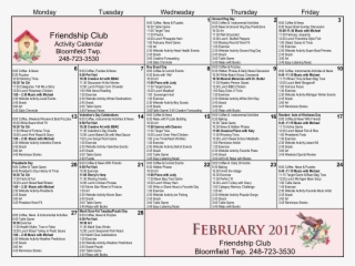 Club Activity Calendar - Document #8323376