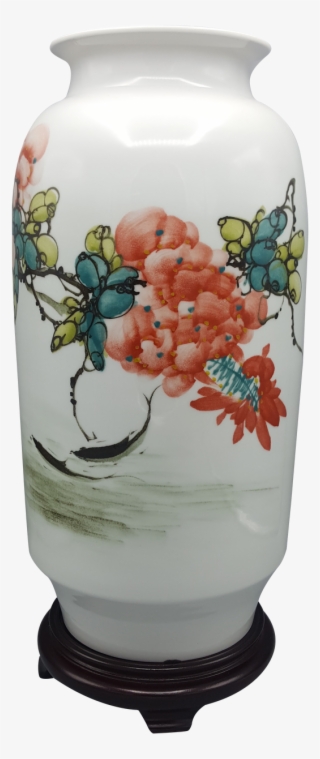 This Modern 12"high Vase Is A Cool Choice For Your - Ceramic #8324358