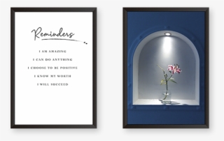 Reminders With Beautiful Flower Pot Set Of 2 Frames - Paper #8324394