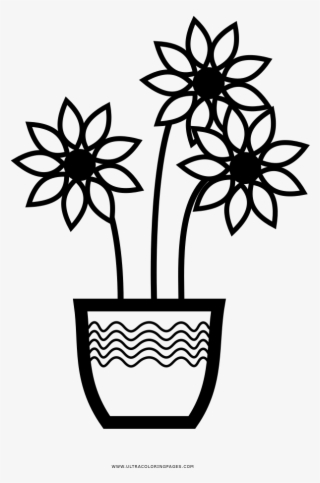 Flower Vase Coloring Page - Flowerpot #8324686
