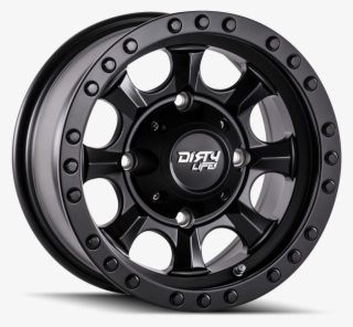Matte Black W/ Matte Black Ring - Dirty Life Matte Black Black Beadlock Wheel #8324722