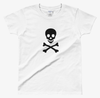Women's Skull And Crossbones T Shirts/skull And Crossbones - Cartoon #8325212
