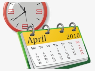 Date Clipart Planning Calendar - Cartoon Calendar And Clock #8326040