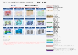 Midterm Exam Dates Calendar - Web Page #8326205
