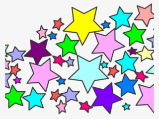 Shooting Star Clipart Transparent Background - Transparent Colorful Stars #8326627