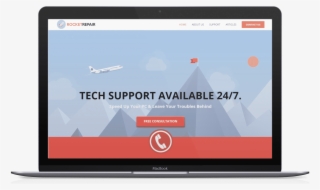 Rocket Repair Laptop Mockup - Led-backlit Lcd Display #8327488