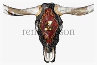 Images Of Sold Art Work By Rene Gibson Cow Skull Art, - Skull #8327489
