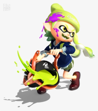 1899 × - Splatoon Inkling Girl Green Art #8328274
