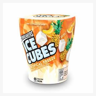 Ice Breakers Ice Cubes Tropical Freeze Gum, 40-piece - Orange Soft Drink #8330605