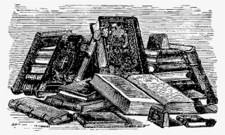 These Are Some Interesting Book Digital Stamps I Found - Book Antique Illustration #8330836