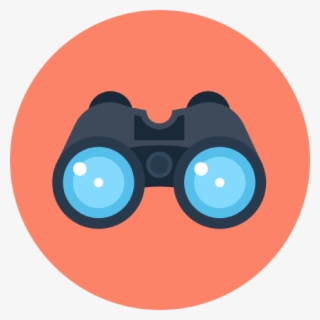 Binoculars Computer Icons Free Frame Clipart - Binoculars Flat Icon #8333069