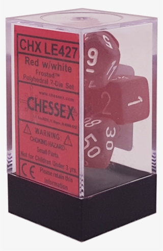 Frosted Red With White Polyhedral - Headphones #8334362