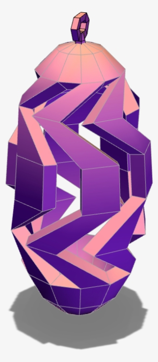 Low Poly Spiral Pinecone - Illustration #8335078