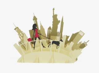 New York City Skyline Pop-up Card - Illustration #8335419