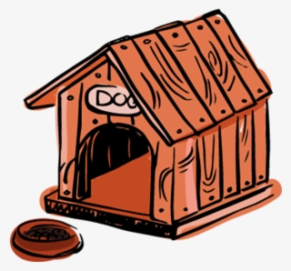 手绘小木屋狗窝- Cartoon Dog House - Gambar Kandang Anjing Kartun #8339857
