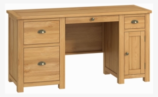 Montana Oak Double Pedestal Office Desk - Pedestal Desk #8340469