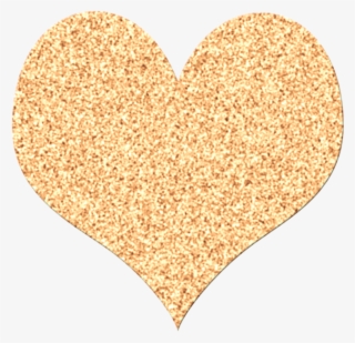 ❣hearts❣ ‿✿⁀♡♥♡❤ - Transparent Background Gold Glitter Heart #8341743