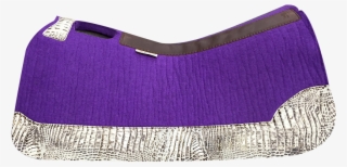 Purple With Ivory Croc - Purple 5 Star Saddle Pad #8341942