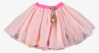 Picture Of Glitter Tulle Skirt With Gold Heart Bell - Miniskirt #8342149