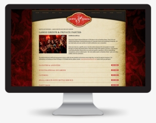 Saints & Sinners Website - Mac Monitor Vector #8342205