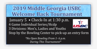 2019 Middle Ga Usbc Welcome Back Tournament - United States Bowling Congress #8342811