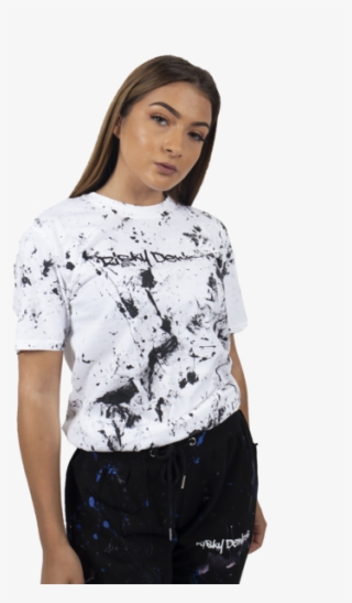 Risky Deniros Black Splash Tee - Girl #8343155