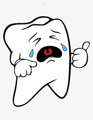 Crying Tooth Clipart - Diente Llorando Png #8343374