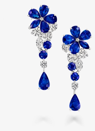 A Pair Of Graff Sapphires And Diamonds Carissa Single - Emerald Earring Transparent Background #8343806