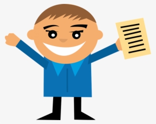 Happy Customer Clipart Png - Student Cartoon Gif Png #8345234