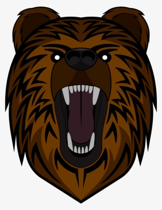 Big Image - Bear Face Roar Png #8345283