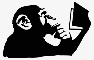 A Publicly Available Server Is Hosted At Book Monkey2 - Banksy Thinking Chimp #8345759
