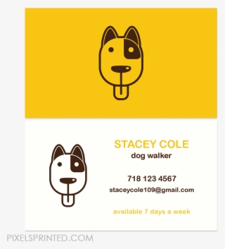 Dog Walker Cards, Dog Sitter Cards, Dog Sitting Cards, - Cartoon #8345920