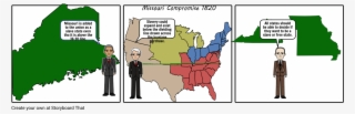 South Slave State Missouri Compromise - Cartoon #8346049