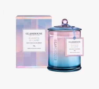 Limited Edition Sunsets In Capri White Peach And Sea - Glasshouse Sunsets In Capri #8346166