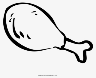 Chicken Drumstick Coloring Page - Coxinha Desenho Para Colorir #8348499