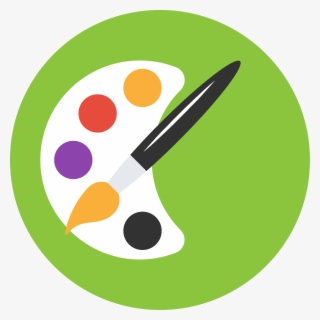 Paint Palette Simple Design - Gloucester Road Tube Station #8349516