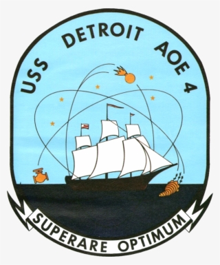 Uss Detroit Crest 1970 - Aoe 5 Uss Seattle Crest #8349898