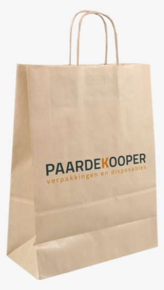 Bag, Your Own Printing, 1 Zijde, Kraft Paper, Twisted-paper - Paardekooper #8353030